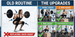 Exercise substitution examples for training around joint limits and equipment restrictions